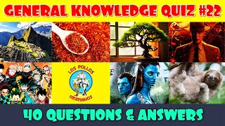 General Knowledge Trivia Quiz Part 22 [upl. by Hsirehc]