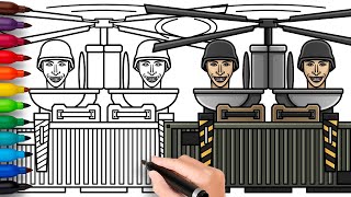 How to Draw Cargo Transporter from Skibidi Toilet 71 [upl. by Aneleh]