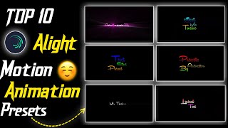 Text Animation Preset For Alight Motion  Alight Motion Text Animation Preset  text effect preset [upl. by Martineau]