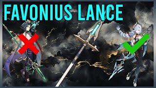 Favonius Lance  Genshin Quick Guide [upl. by Devad]