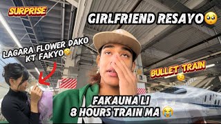 😡Resako girlfriend li supprise💜din 8 HOUR BULLET TRAIN MA😭flower dako kt fakyo [upl. by Barnabe302]