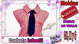 Corbata formal o escolar infantil [upl. by Ettesel]