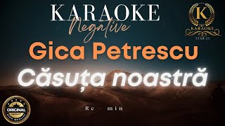 Casuta Noastra  Karaoke  Negative  Re  minor [upl. by Eyde]