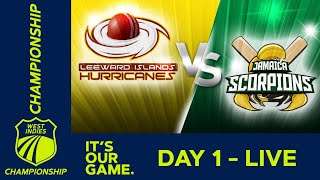 🔴LIVE Leeward Islands vs Jamaica  Day 1  West Indies Championship  Thursday 12th March 2020 [upl. by Ahearn]