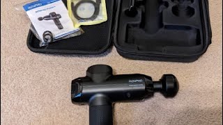 RENPHO Massage Gun with Heat and Cold Electric Handheld Massager Gun Review [upl. by Kcirdderf12]