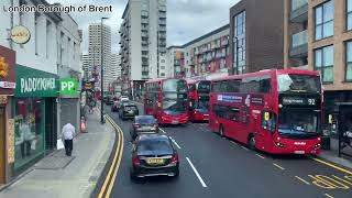 297 Ealing Broadway  Willesden Bus Garage No Music [upl. by Babcock]