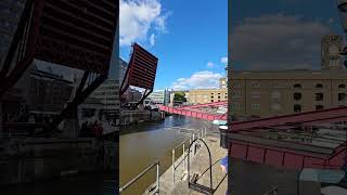 Lift bridge lift over at London Docklands [upl. by Heiney613]