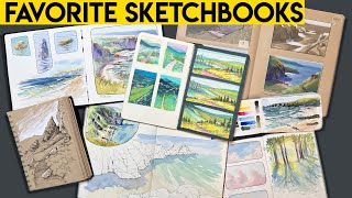 The BEST sketchbooks for watercolor gouache mixed media my favorites as of 2023 [upl. by Zora]