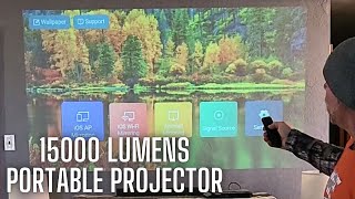 15000 Lumens Portable Projector  Projector With WiFi [upl. by Kalina]