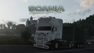 ETS2 149 Scania R580 V8 quotMilkGreenquot  Konstantinidis V8 Sound Mod by M Yıldız [upl. by Lahcear]