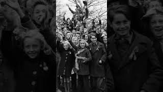 Happy Dutch Children after the liberation of the Island of Walcheren November 1944 ytshort happy [upl. by Ellezig]