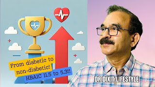 Diabetic to nondiabetic stopped all medicine Dr Pramod Tambe Success Story Dr Dixits Lifestyle [upl. by Haidebez]