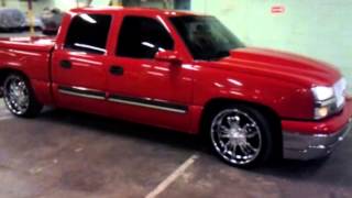 2007 silverado lowered on 22s [upl. by Ahsieken]