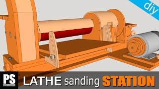 Lathe Sanding Station Thickness Sander Part1 [upl. by Pearse]