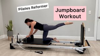 Pilates Reformer Workout Jumpboard  Full Body  Intermediate [upl. by Yeslek]