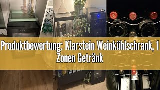 Produktbewertung Klarstein Weinkühlschrank 1 Zonen Getränkekühlschrank Klein Freistehender Kleine [upl. by Koller]