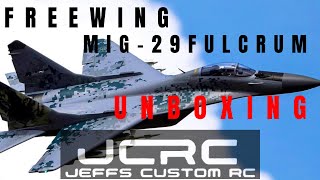 Unboxing The 80MM Freewing Mig29 Fulcrum From Motion RC [upl. by Hertzfeld837]