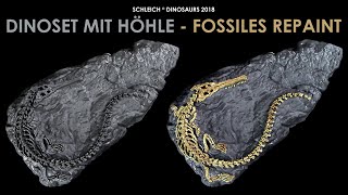 Schleich ® Fossiles Repaint Update  Dinosaurier  Dinoset mit Höhle 41461 Dinosaur Set with Cave [upl. by Recha]