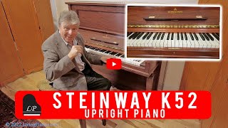 Steinway Upright Piano for Sale  Elegant Simplicity at Living Pianos [upl. by Erleena853]