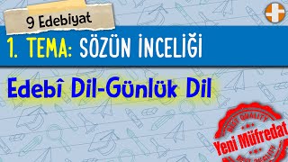 9 Edebiyat  Edebî DilGünlük Dil [upl. by Louella458]