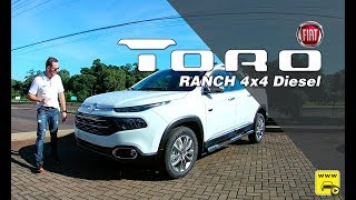 Fiat Toro Ranch Turbo Diesel 2019 Avaliação Completo nos Mínimos Detalhes [upl. by Ymeon339]