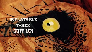 Inflatable TRex costume Suit Up [upl. by Adnhoj]