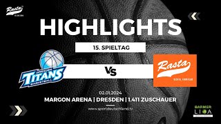 Highlights Dresden Titans  RASTA Vechta II 9794 2124 [upl. by Nira]