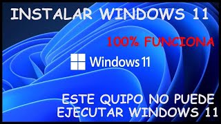 ✅💥🔥Este equipo no puede ejecutar Windows 11 Solución  Habilitar TPM  REEMPLAZAR appraiserresdll [upl. by Crotty]