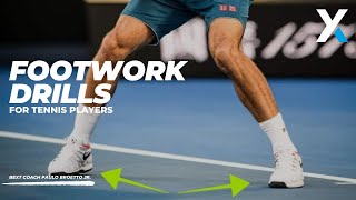 Footwork drills for tennis players [upl. by Hindu]