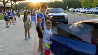 Fort Mill High School Greeters at Kings Town Elementary [upl. by Asssilem]