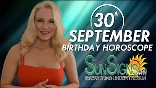 September 30th Zodiac Horoscope Birthday Personality  Libra  Part 1 [upl. by Adabelle]