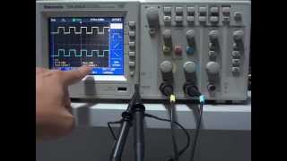 Startup using Tektronix Oscilloscope TDS2002B Thai [upl. by Curzon]