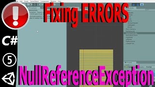 Fix a Null Reference Exception Error in Unity [upl. by Frankhouse]