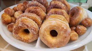 2 Ingredient Donut  Hot fresh Donuts in Minutes for Pennies  Kids Love Them The Hillbilly Kitchen [upl. by Nrehtac]