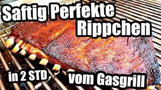 Saftige Spare Ribs vom Gasgrill in 2 Stunden Butterzart  The BBQ BEAR [upl. by Evadne]