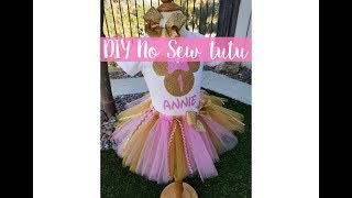 DIY No Sew Tutu  Updated  How to make a Tutu [upl. by Aleuqahs]