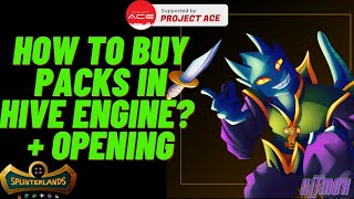 Splinterlands How To Buy Packs In HiveEngine Its Not As Difficult As You Think [upl. by Wilek919]