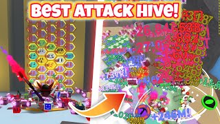 Making The PERFECT Attack Hive in Bee Swarm Simulator [upl. by Ramled807]