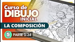 Curso de Dibujo Inicial  3 La composición de la imagen [upl. by Ayram701]