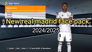 PES 2017 REAL MADRID FACEPACK 20242025 [upl. by Ainatit]