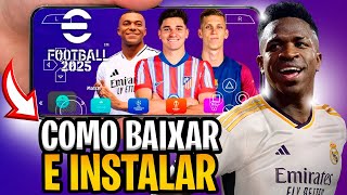 COMO BAIXAR PES 2024 NO CELULAR ANDROID PELO PPSSPP COM DOWNLOAD NO MEDIA FIRE ATUALIZADO [upl. by Missak]