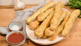 Easy Garlic And Herb Breadsticks Recipe [upl. by Drugi]