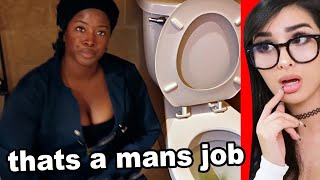 female plumber gets SHAMED by a man [upl. by Ennelram]