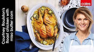 Roast chicken with misobutter corn [upl. by Nnoryt]