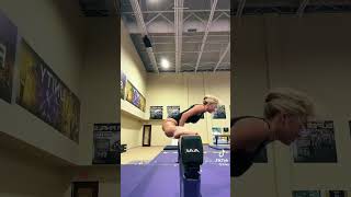 Olivia Dunne’s flexibility is impressive ⭐️😳 uploaded by livvy on Tik tok [upl. by Sosna404]