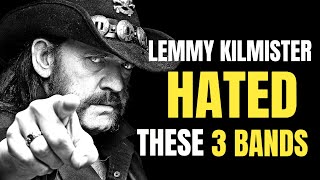 Top 3 Bands that Lemmy HATED With Passion [upl. by Deeann]