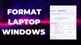 How To Format Laptop Windows  Step by Step Guide [upl. by Annaiel997]