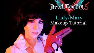 Lady from DEVIL MAY CRY Makeup Tutorial for Halloween amp Cosplay [upl. by Ilak]