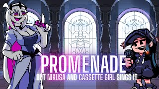 Promenade but Cassette Girl and Nikusa Sings It  Friday Night Funkin Cover [upl. by Anirtep572]