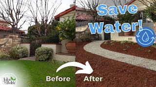 Xeriscape Front Yard Makeover Before and After [upl. by Mchugh370]